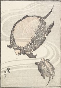 1817年在武藏省的Sayama-ga-ike池塘 作者 葛饰北斋
