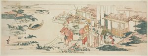 六条宝石河之一的长富宝石河（玉川沐） 作者 葛饰北斋