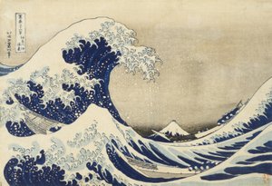 神奈川县的大浪，1830年（木版画） 作者 葛饰北斋