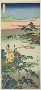 公使寅（寅之御堂），选自 "日本和中国诗歌的镜子（诗歌新京）"系列 作者 葛饰北斋