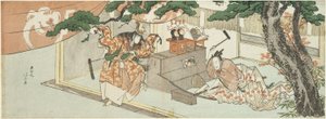 剑士宗亲与稻荷之神 作者 葛饰北斋