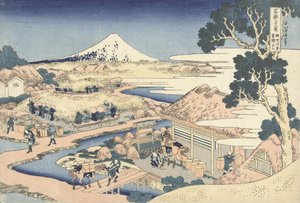 骏河省片仓茶园，1830年（木版画） 作者 葛饰北斋