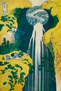 阿米达（Amida）在木曾路（Kiso Road）后面的瀑布，c1832。 1925年 作者 葛饰北斋