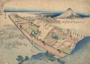 日立省的Ushibori Joshu Ushibori，出自《三十六景》系列，约1830-32。 作者 葛饰北斋