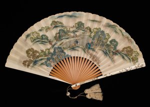 冬天的农事场景，背面是秋天的农事场景。 作者 葛饰伊井