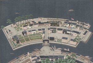 Deshima岛，1833-46 作者 川原庆贺