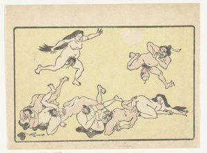 狂欢
大尾巴 作者 Kawanabe Kyosai