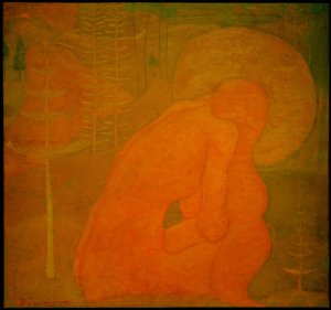 祈祷（壁画研究） 作者 卡齐米尔·塞韦里诺维奇·马列维奇