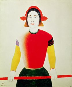 带杆女孩（油画 作者 卡齐米尔·塞韦里诺维奇·马列维奇