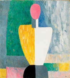 粉红脸躯干图，1928-1932年。 作者 卡齐米尔·塞韦里诺维奇·马列维奇