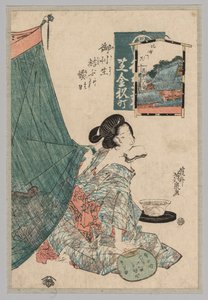1789-1851年，手里拿着报纸的女人 作者 京西铁