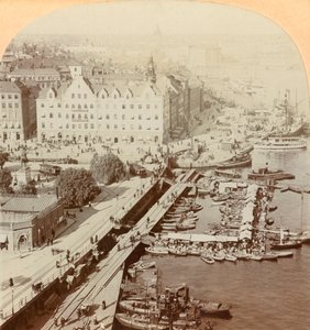 港口，瑞典斯德哥尔摩，1901年。