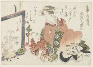 九月重阳节
菊月
每年的五个节日（系列名称）
五色菊（物品上的系列名称） 作者 菊川英神