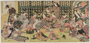 1810年代在游乐区观赏的照片。