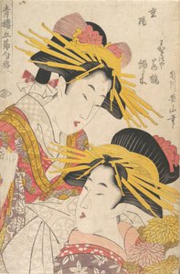 菊川英三、宇多川国定、宇多川国丸的版画专辑，19世纪。
