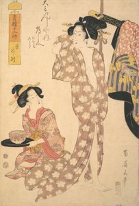 年轻女子如厕图，19世纪初至中期