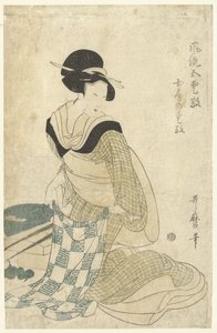 魅力
Nyobo no aiko（物品标题）
Vijf elegante charmes（系列名称）
Furyu goaiko（物品上的系列名称） 作者 北川歌麿（出自）