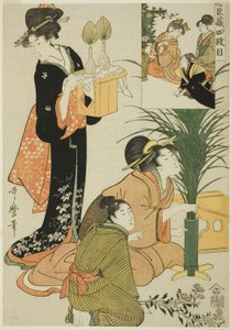 第四幕，选自《忠臣府库 作者 北川宇多郎