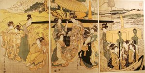 在渡船码头 作者 北川宇多郎