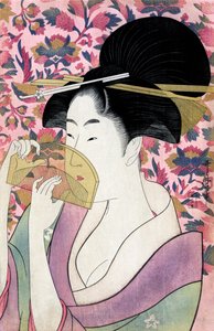 梳子 (ko mb) by Utamaro Kitagawa 作者 北川宇多郎