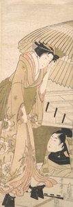 雪地上的登陆台 雪地上的登陆台，1800年。 作者 北川宇多郎