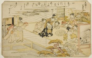 贝壳配对游戏，选自绘本《退潮的礼物》（Shiohi no tsuto）。 作者 北川宇多郎