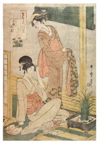 八仙过海，各显神通》系列，约1797-1798（纸上木版画） 作者 北川宇多郎