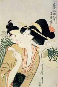 TH Riches 1913.儿童情人（木版画） 作者 北川宇多郎