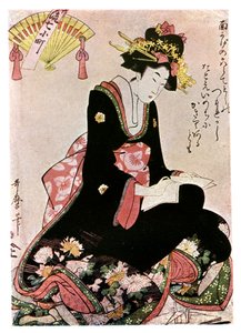 1901年，《纸鹳圣母》。 作者 北川宇多郎