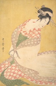 外袍》，约1795年。 作者 北川宇多郎