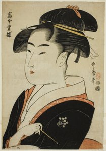 丰科富元，选自 "江户名妓 "系列 作者 Kitagawa Utamaro
