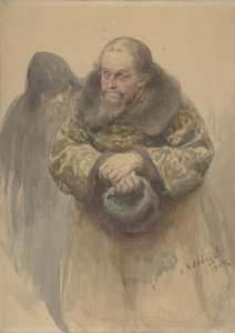 两个俄罗斯人，1904年。 作者 克拉夫迪·瓦西列维奇·列别杰夫