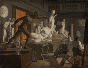 Scene from the Academy in Copenhagen, c.1827-28 (oil on canvas)