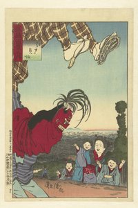江户街头艺术家
江户之剑场（物件上的标题）
武藏百相（系列名称）
武藏百面（实物上的系列名称） 作者 小林清一