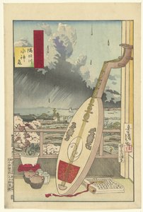 隅田川水神林
隅田川水神森（实物标题）
武藏省百景（系列标题）
武藏百景图（文物上的系列标题） 作者 小林清一