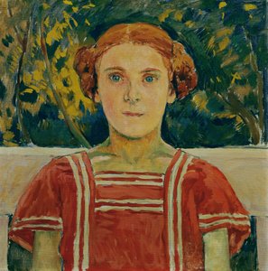 伊丽莎白-施泰因德尔，艺术家的侄女 作者 科洛曼·莫泽（Koloman Moser）