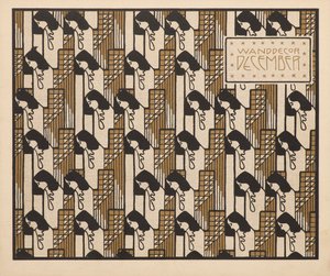 1901年12月，墙面装饰。 作者 科洛曼·莫泽（Koloman Moser）