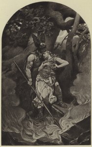 沃坦告别Brunhild（照相凹版） 作者 康拉德·迪利兹（Konrad Dielitz）