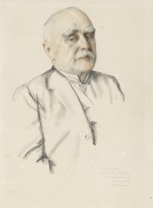 Mikhail Vasil&39;evich Braikevitch的肖像，1934年gGraphite和彩色蜡笔，在变色纸上有树桩） 作者 康斯坦丁·安德烈维奇·索莫夫