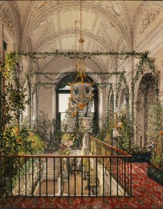 冬宫的内部。 1870年代亚历山德拉·费奥多罗夫娜（Alexandra Fyodorovna）公寓内的小型冬季花园
