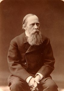 米哈伊尔·萨尔蒂科夫·谢德林（Mikhail Saltykov-Shchedrin），俄罗斯作家，1880年代 作者 康斯坦丁·沙皮罗