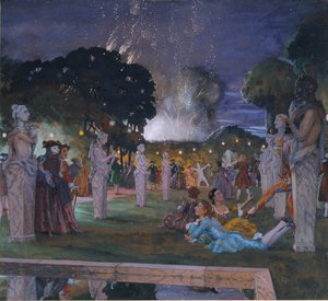威尼斯附近的庆祝活动，1930年