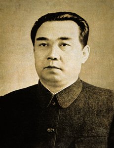 金日成（黑白照片） 作者 韩国摄影师