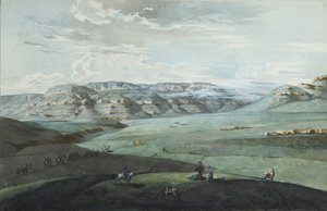 高加索矿泉水和基斯洛沃茨克要塞景观，1805年