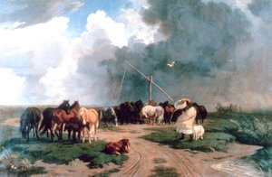 马在风暴中，1862年