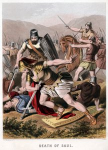 扫罗和他的盔甲手在与非利士人的战斗中死亡，1870年