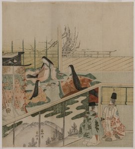 宫女制作娃娃，1790年代。 作者 久保顺曼