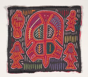 衬衫面板（mola）（贴花棉） 作者 库纳印第安文化