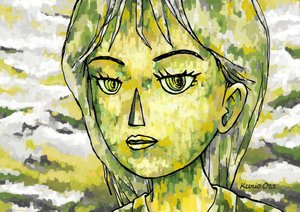 阳光下的女人类型2，2023（数字绘画）