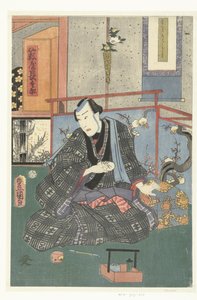 演员在更衣室 作者 歌川国定（II）